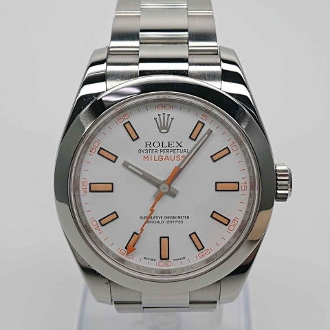 ROLEX MILGAUSS ミルガウス ホワイト メンズ