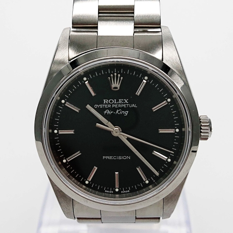 ROLEX AIR-KING　エアキング ブラック メンズ