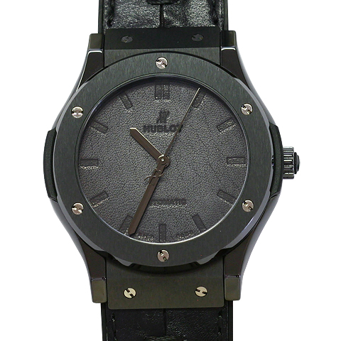 HUBLOT クラシック・フュージョン ベルルッティ　オールブラック メンズ