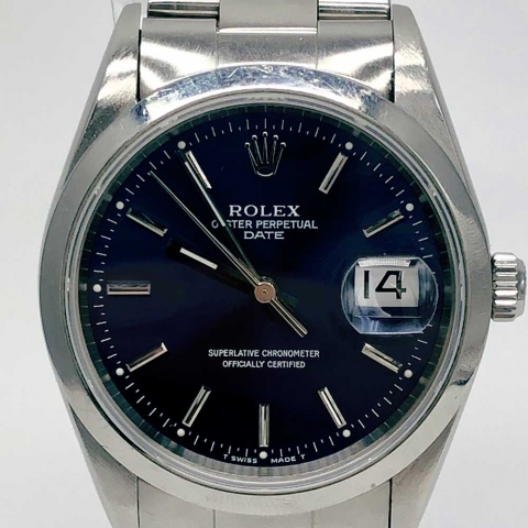 ROLEX OYSTER PERPETUAL DATE オイスターパーペチュアルデイト ブルー