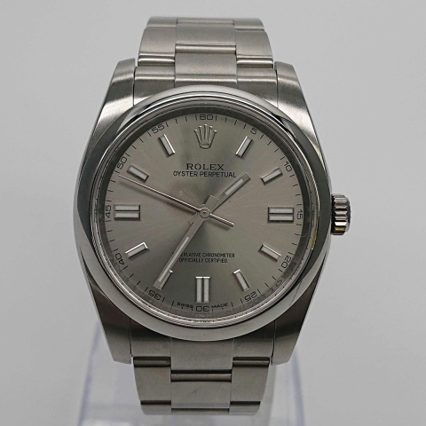 ROLEX OYSTER PERPETUAL　オイスターパーペチュアル グレー メンズ